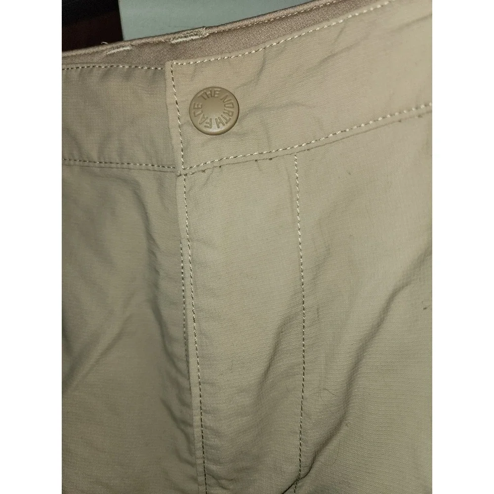 The North Face Convertible Cargo Hiking Pants Mens Beige Outdoor Zip Off Shorts